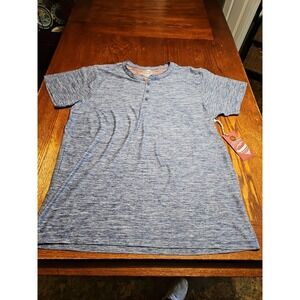 Raw Yarn Super Soft Tshirt Mens XL Blue Short Sleeve Crew Neck Casual NWT(A963)